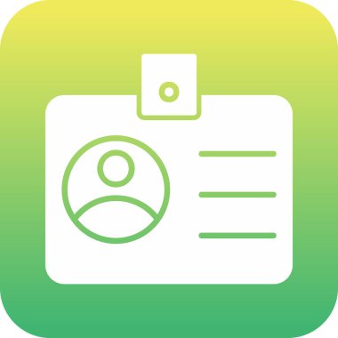 sürücü belgesi simgesi, vektör illüstrasyonu basit tasarım