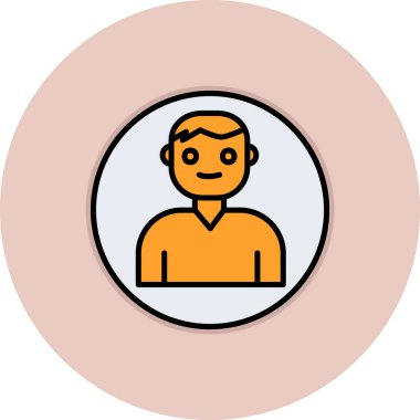 Kullanıcı Hesabı web simgesi basit illüstrasyon