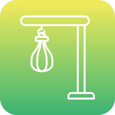 Bir Kum Torbası simgesinin vektör illüstrasyonu