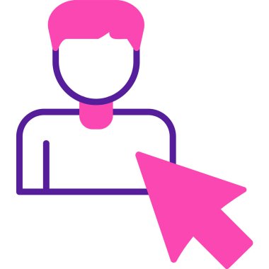 Seçili web simgesi vektör illüstrasyonu