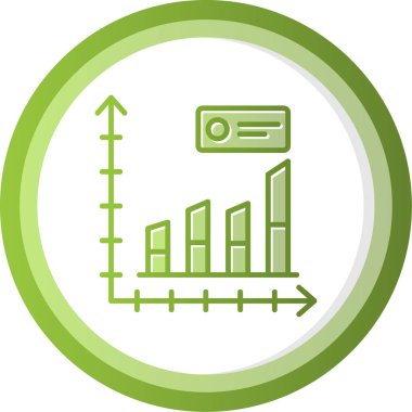 bar çizelgesi simgesi, vektör illüstrasyonu 