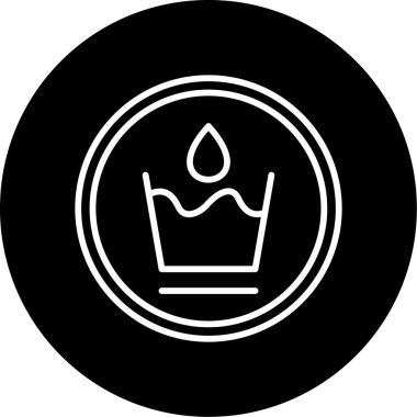 Wasable tabela simgesi, vektör illüstrasyonu