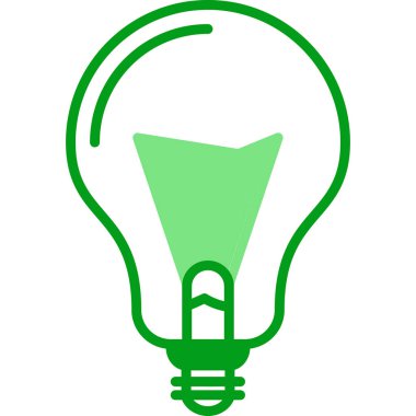 Ampul. Web simgesi basit illüstrasyon