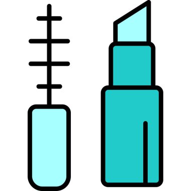 Makyaj Ağı simgesi basit illüstrasyon 