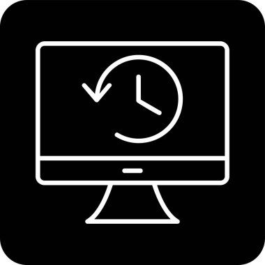 Tarih web simgesi. Basit resimleme