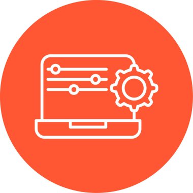 Web simgesi basit illüstrasyon ayarlanıyor