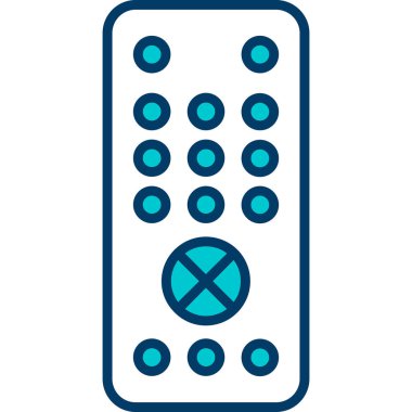 Uzaktan kumanda simge vektör çizim