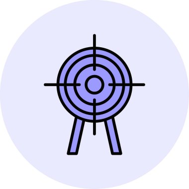 Hedef. Web simgesi basit illüstrasyon 
