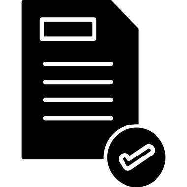 Belge. Web simgesi basit illüstrasyon 