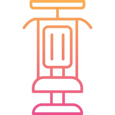 Modern Gym Machine simgesinin vektör çizimi         