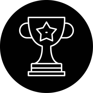 Kupa. Web simgesi basit illüstrasyon 