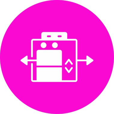 Asansör web simgesi, vektör illüstrasyonu