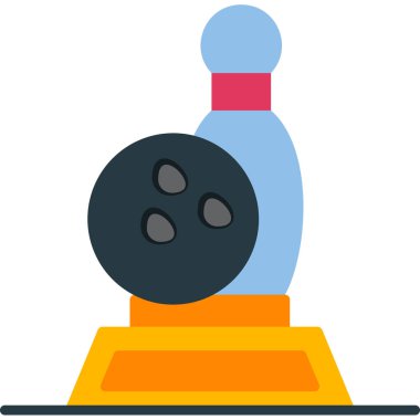 Bowling ödülü ikonu web tasarımı 