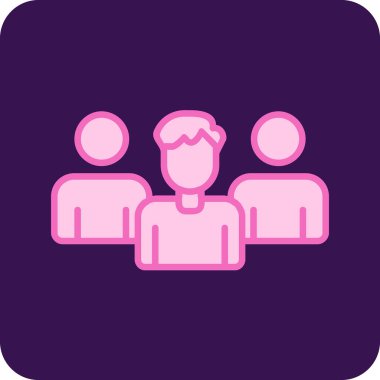 Takım. Web simgesi basit illüstrasyon 