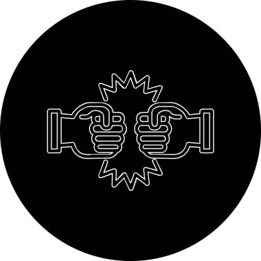 Mücadele Ağı simgesinin vektör illüstrasyonu