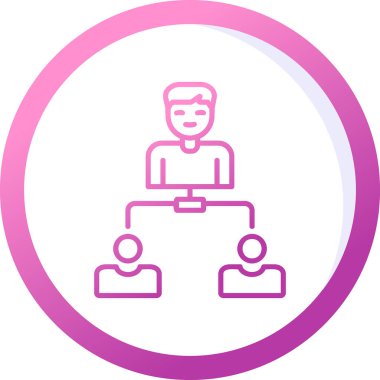 Hiyerarşi web simgesi basit illüstrasyon