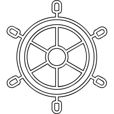 Dümen. Web simgesi basit illüstrasyon