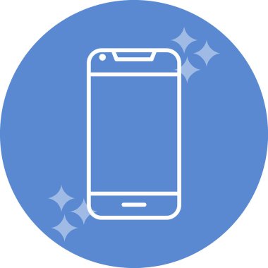 Akıllı telefon. Web simgesi basit illüstrasyon