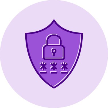 Gizlilik simgesi vektör illüstrasyon tasarımı