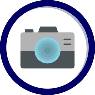kamera simgesi vektör illüstrasyonu 
