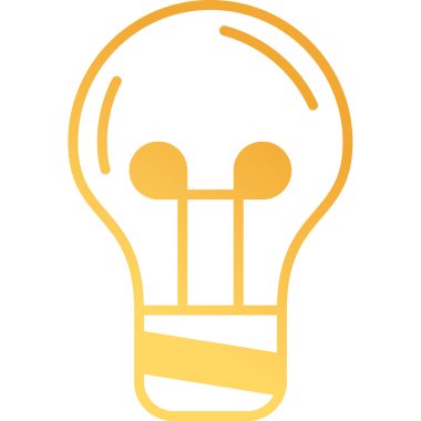 ampul simgesi, vektör illüstrasyonu