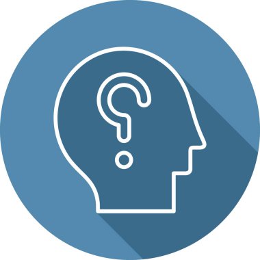 düşünce simgesi, modern vektör illüstrasyon tasarımı 