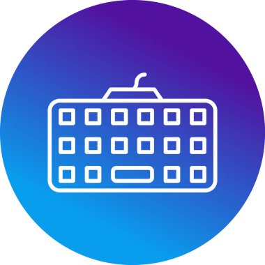 klavyenin modern vektör simgesi, illüstrasyon 