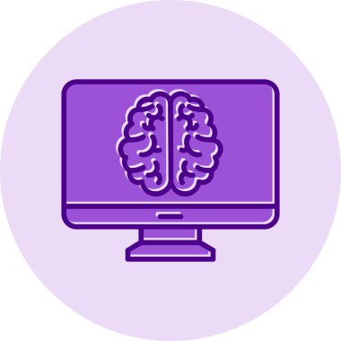 bilgisayar ekranı simgesi, vektör illüstrasyonu basit tasarım