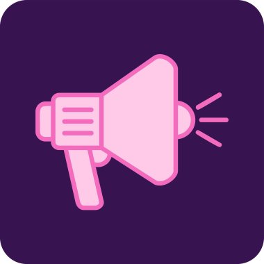 megafon web simgesi, vektör çizim 