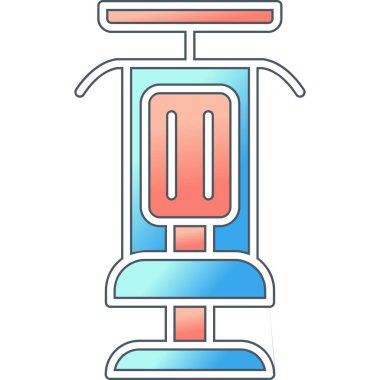 Modern Gym Machine simgesinin vektör çizimi         