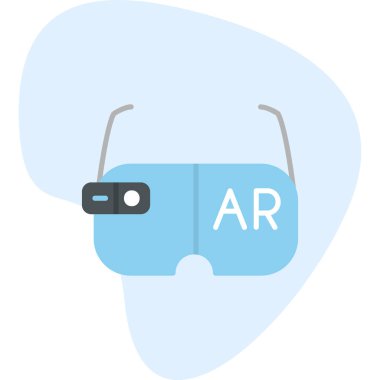 Gözlüklü. Web simgesi basit illüstrasyon            