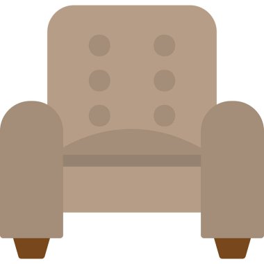 Kol Koltuğu Web simgesi basit illüstrasyon