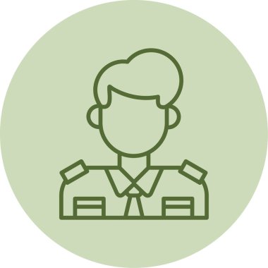  Gümrük Temsilcisi simgesi, vektör illüstrasyonu basit tasarım