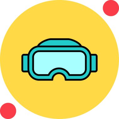 Gözlükler. Web simgesi basit illüstrasyon