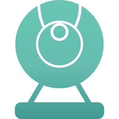 Web kamera simge vektör çizim