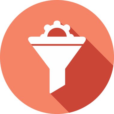 Vektör illüstrasyon Huni ağ simgesi 