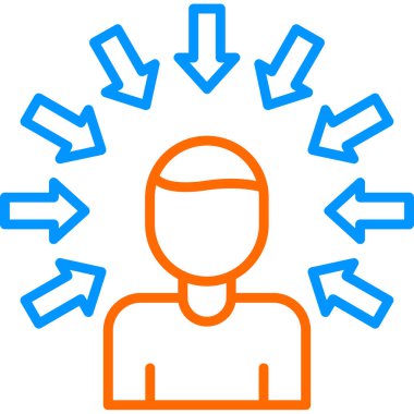 Sosyal baskı simgesi, vektör illüstrasyonu.