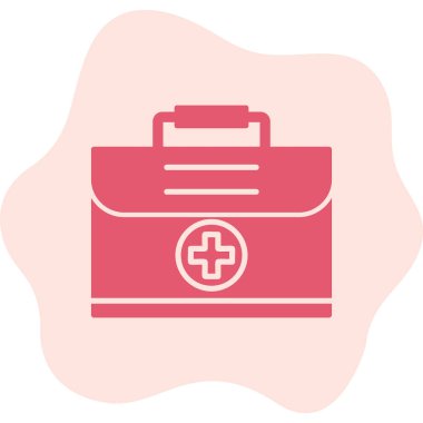 Tıbbi durum web simgesi, vektör illüstrasyonu 