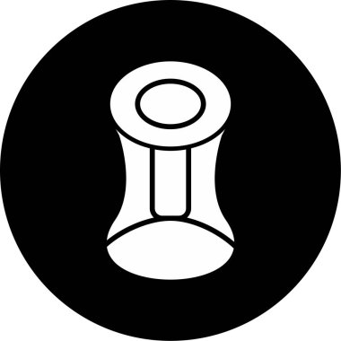 Hiperboid. Web simgesi basit illüstrasyon