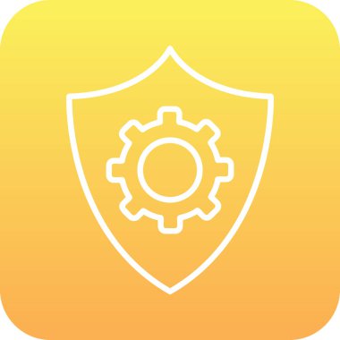 Veri koruma simgesi, vektör çizim                  