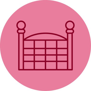 Kapı. Web simgesi basit illüstrasyon