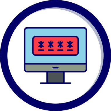 password web icon vector illustration 