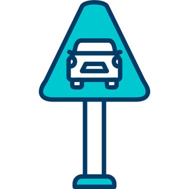 Trafik işareti simgesi Web illüstrasyonu