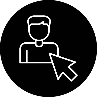 Seçili web simgesi vektör illüstrasyonu