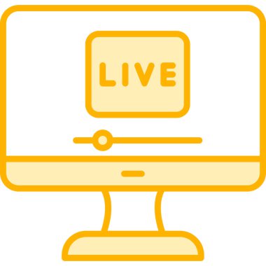 Yaşa. Web simgesi basit bir illüstrasyon. Ben...