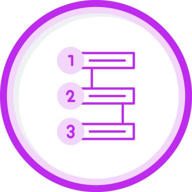 Çalışma akışı modern simgesinin vektör illüstrasyonu          