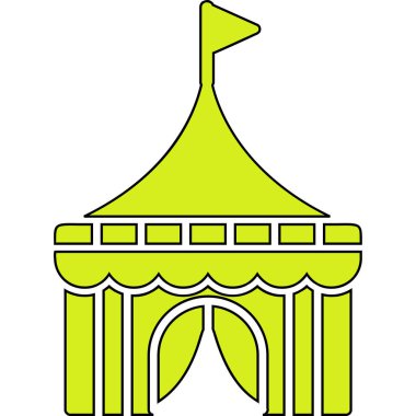 Sirk çadırının vektör çizimi