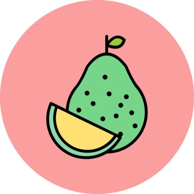  Pomelo web simgesi vektör illüstrasyonu