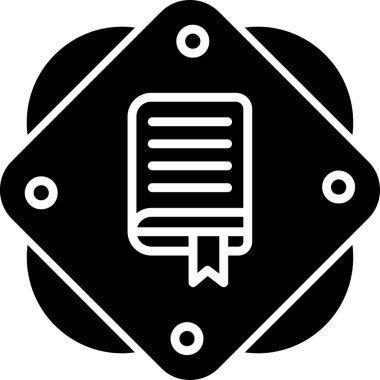 kitap simgesi, vektör illüstrasyonu basit tasarım