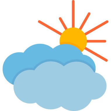 cloudy weather. web icon simple illustration